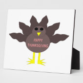 Thanksgiving Geplucste plaque Turkije Fotoplaat (Zijkant)