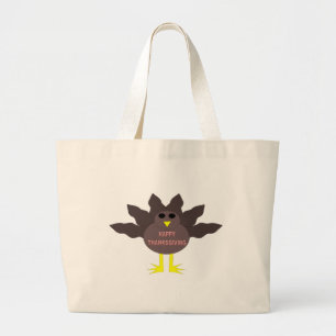 Thanksgiving Geplukte Kalkoen Boodschappentas Grote Tote Bag
