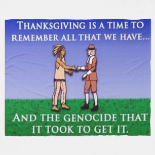 THANKSGIVING (gesimuleerde) fleece dekens