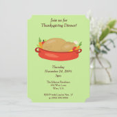 Thanksgiving gezin binnenste kaart (Staand voorkant)