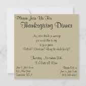  Thanksgiving, gezinsplanning Kaart (Achterkant)