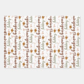 Thanksgiving Gift Wrap – Celebrate in Style Inpakpapier Vel (Voorkant 2)