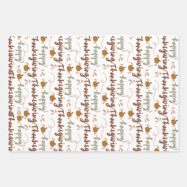 Thanksgiving Gift Wrap – Celebrate in Style Inpakpapier Vel