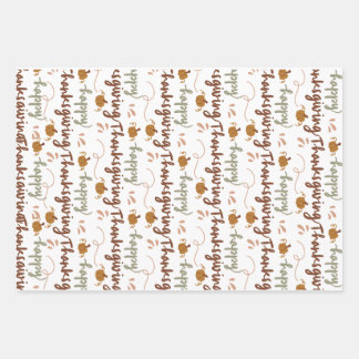 Thanksgiving Gift Wrap – Celebrate in Style Inpakpapier Vel