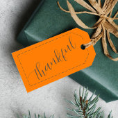 Thanksgiving Gifts Aangepaste Naam Minimalist Cadeaulabel