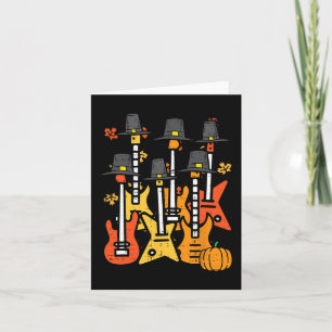 Thanksgiving Gitaren Herfst Rock Muziek Riocker Ma Kaart