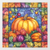 Thanksgiving Glas in lood Window Cling Raamsticker (Vel)
