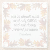 Thanksgiving Glazen Onderzetter (Achterkant)