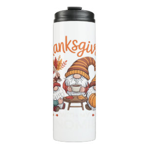 Thanksgiving Gnome Herfst Leopard Turkije Essentia Thermosbeker