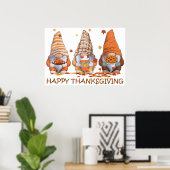 Thanksgiving Gnomen Poster (Thuiskantoor)