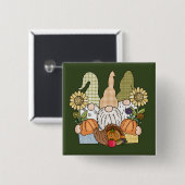 Thanksgiving Gnomes Trio Button (Voorkant /achterkant)