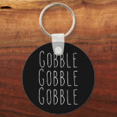 Thanksgiving gobbel sleutelhanger (Voorkant)