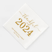 Thanksgiving Gold Script Modern Servet (Hoek)