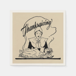  Thanksgiving Grace Beige Paper Napkin Servet