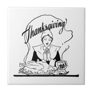 Thanksgiving Grace Tegeltje