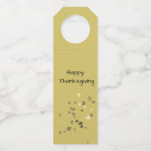 Thanksgiving - grappig Bottle Hanger Label (Achterkant)