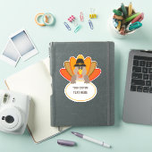 Thanksgiving Grappig Turkije aangepaste tekst sjab Sticker (iPad Cover)