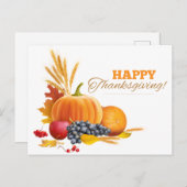 Thanksgiving Gratitude Feestdagenkaart (Voorkant / Achterkant)