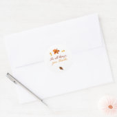 Thanksgiving Gratitude Ronde Sticker (Envelop)