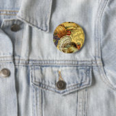  Thanksgiving Groet met Turkije Ronde Button 5,7 Cm (In situ)