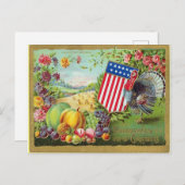 Thanksgiving groeten 1906 briefkaart (Voorkant / Achterkant)