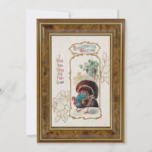  Thanksgiving Groeten en Turkije Feestdagenkaart