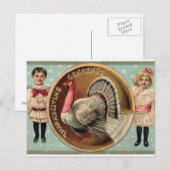 Thanksgiving groeten feestdagenkaart (Voorkant / Achterkant)