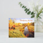 Thanksgiving groeten. Fine Art Briefkaart (Staand voorkant)