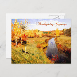 Thanksgiving groeten. Fine Art Briefkaart