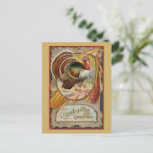  Thanksgiving Groeten Turkije Briefkaart (Staand voorkant)