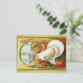  Thanksgiving Groeten Turkije Briefkaart (Staand voorkant)