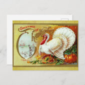  Thanksgiving Groeten Turkije Briefkaart (Voorkant / Achterkant)