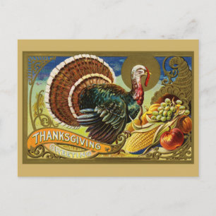  Thanksgiving Groeten Turkije Briefkaart