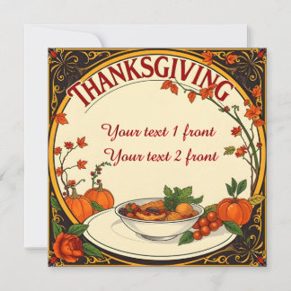 Thanksgiving-groetfeest Kaart