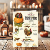 Thanksgiving Grote Meren Feestdagen Kaart