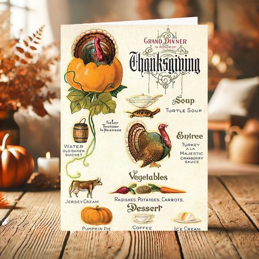 Thanksgiving Grote Meren Feestdagen Kaart