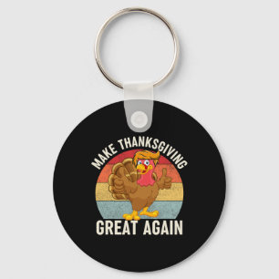 Thanksgiving Grote Opnieuw Grappig Trump Turkije 2 Sleutelhanger