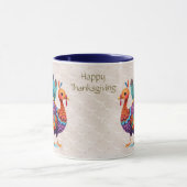 Thanksgiving Grumes brillantes Turquie Mug (Centre)