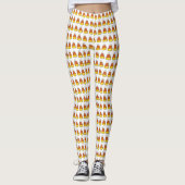 Thanksgiving Halloween Trick or treat Candy Corn Leggings (Voorkant)