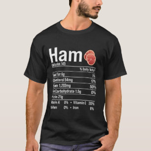 Thanksgiving ham voeding feiten Thanksgiving koste T-shirt