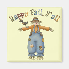 Thanksgiving Happy Herfst Square Magnet Magneet