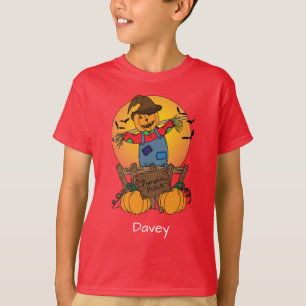 Thanksgiving Happy Pumpkin Patch vogelverschrikker T-shirt