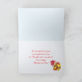 Thanksgiving hart - voor dochter feestdagen kaart (Binnen)