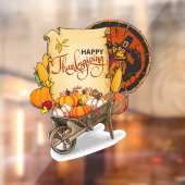 Thanksgiving Harvest Raamsticker (Vel 2)