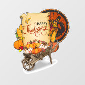 Thanksgiving Harvest Raamsticker (Vel)