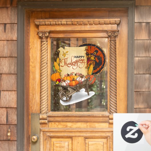 Thanksgiving Harvest Raamsticker (Huis Deur)