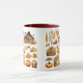 Thanksgiving Harvest Village Combo Mug (Centre)