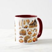 Thanksgiving Harvest Village Combo Mug (Devant droit)