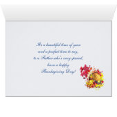Thanksgiving Heart - Pour Père (Intérieur Horizontal (Bas))