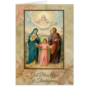Thanksgiving Heilige Familie Jezus Mary St. Joseph